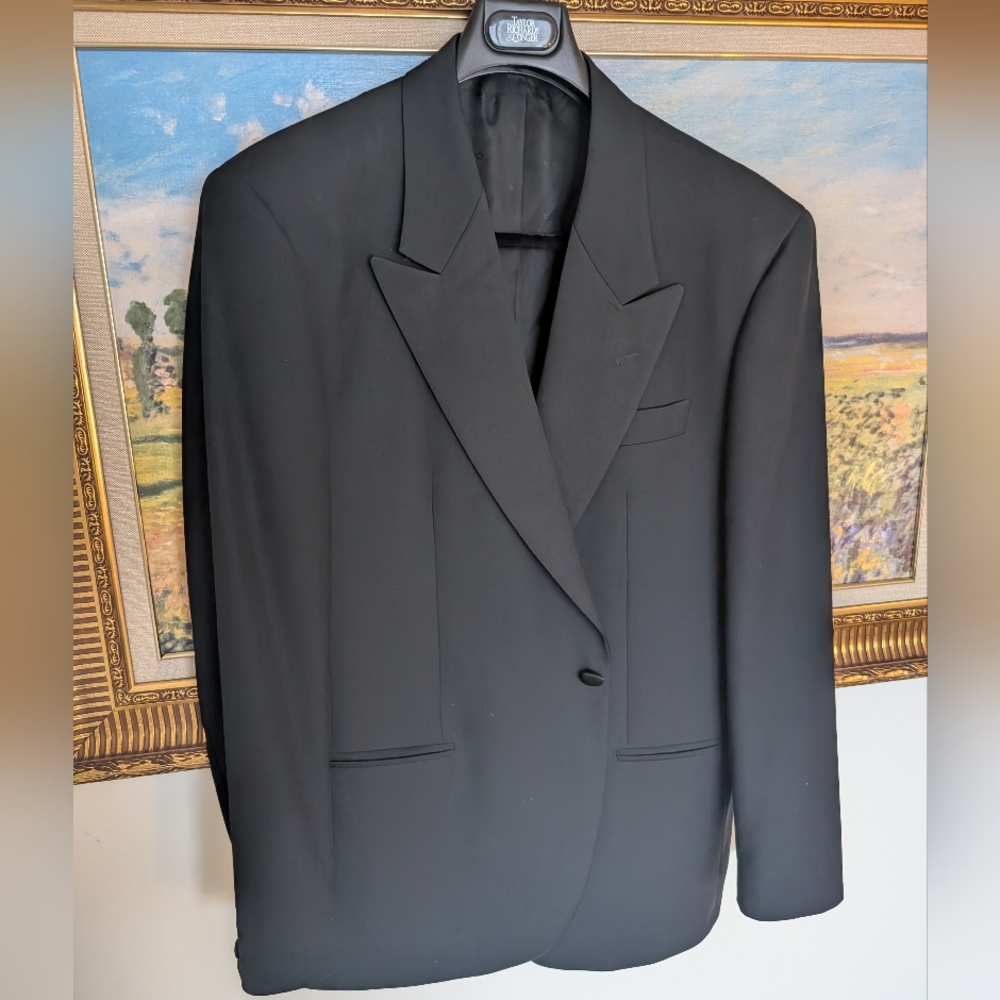 Lubiam Wool Made In Italy Black Full Tuxedo - Picture 16 of 16
